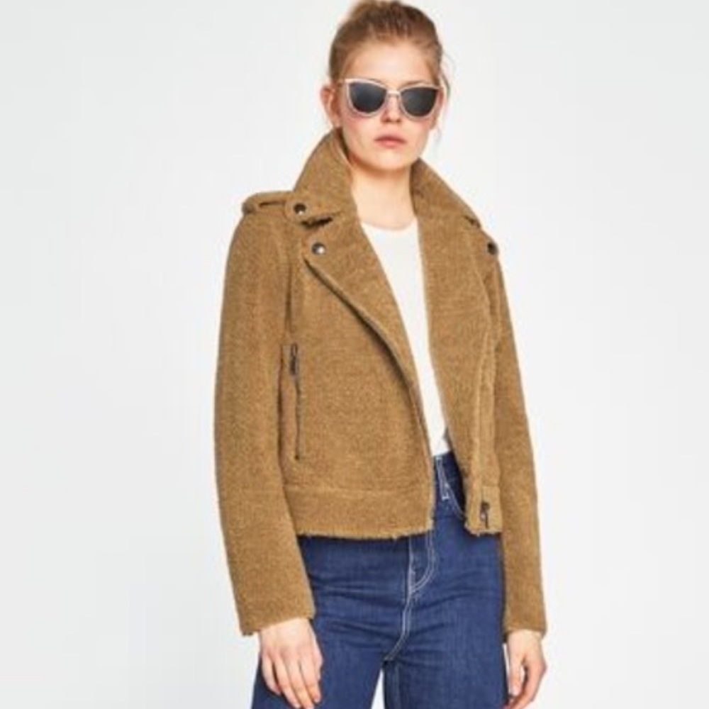 Zara Teddy Shearling Jacket